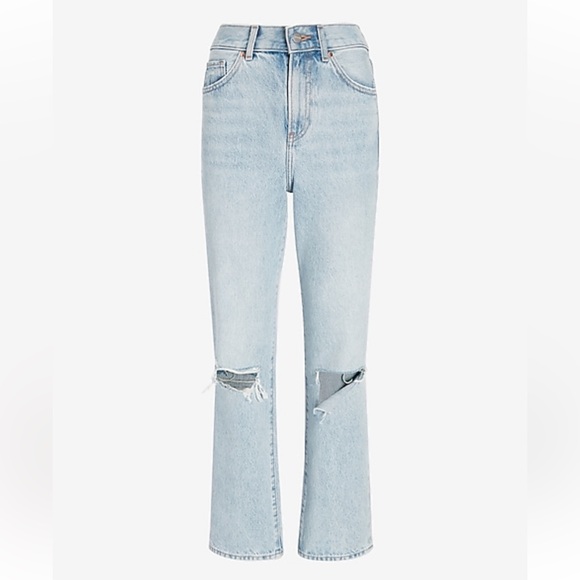 EXPRESS JEANS - Mom Jeans , Straight Leg Size 0 - Picture 2 of 9